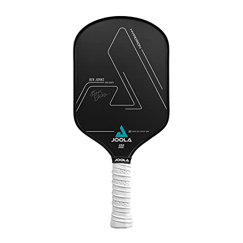 JOOLA Ben Johns Hyperion Pickleball Paddle - Carbon Surface & Sure-Grip Elongated Handle - Increased Power and Spin - Carbon Fiber Pickleball Paddle - Honeycomb Polypropylene Core - USAPA Approved