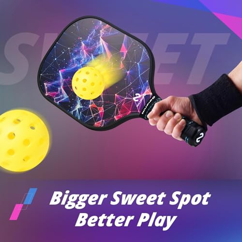 niupipo Pickleball Paddles, USAPA Approved Lightweight Pickleball Rackets, Durable Fiberglass Pickleball Paddles Set with Polypropylene Honeycomb Core