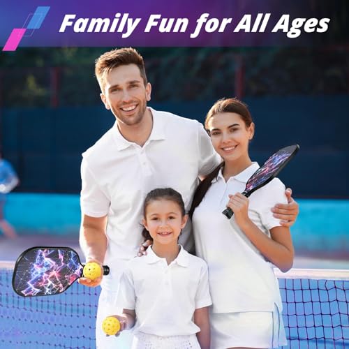 niupipo Pickleball Paddles, USAPA Approved Lightweight Pickleball Rackets, Durable Fiberglass Pickleball Paddles Set with Polypropylene Honeycomb Core