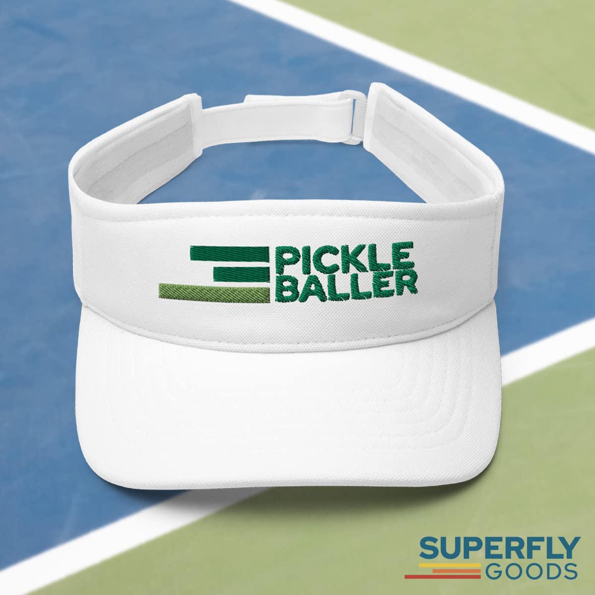 Retro Pickleball Visor - Great for Pickleball Gifts & Pickleball - Adjustable Size - Visor for Men and Women