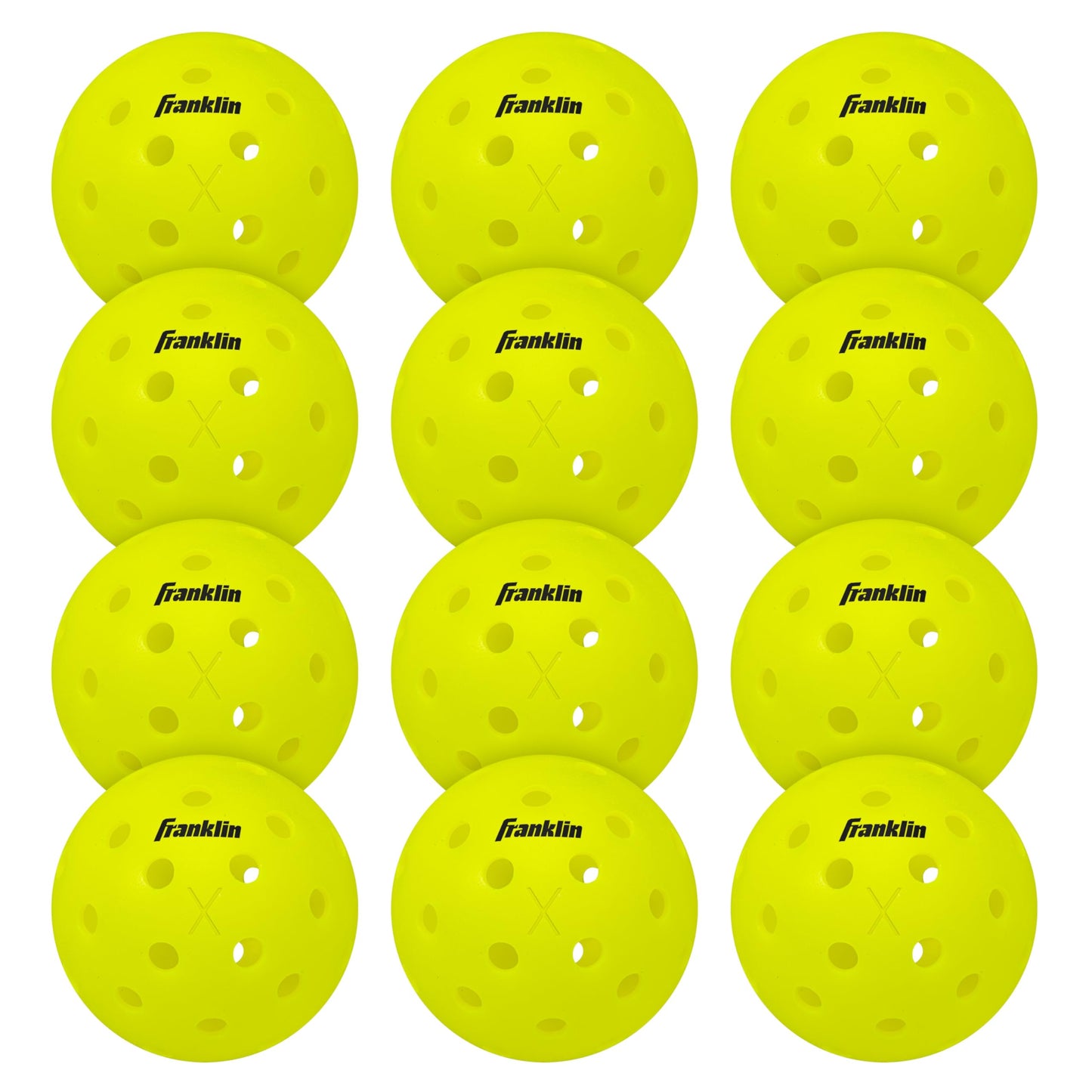 Franklin Sports Outdoor Pickleballs - X-40 Pickleball Balls - USA Pickleball (USAPA) Approved - Official US Open Ball