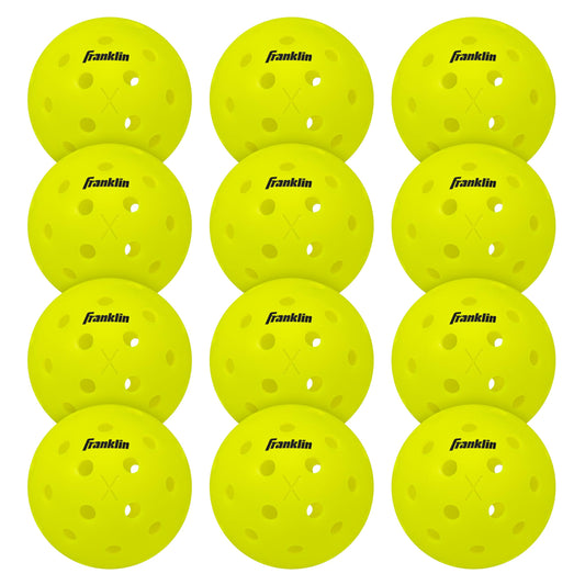 Franklin Sports Outdoor Pickleballs - X-40 Pickleball Balls - USA Pickleball (USAPA) Approved - Official US Open Ball