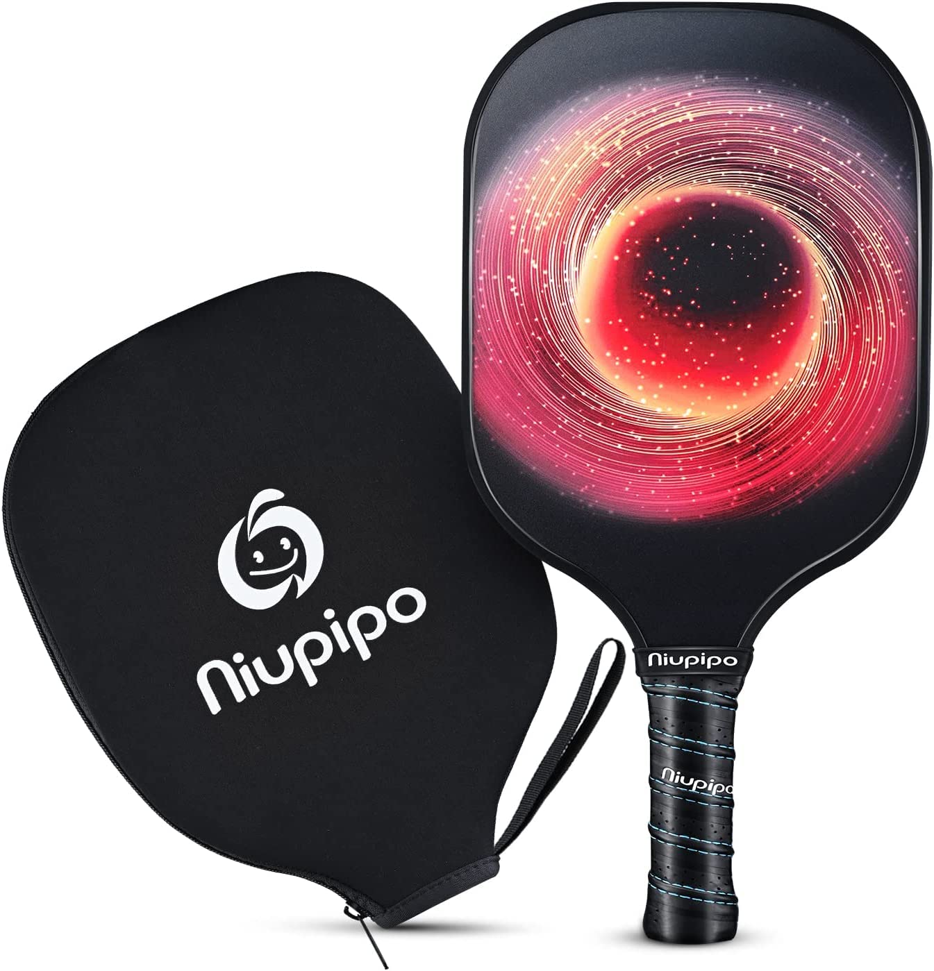 niupipo Pickleball Paddles, USAPA Approved Lightweight Pickleball Rackets, Durable Fiberglass Pickleball Paddles Set with Polypropylene Honeycomb Core